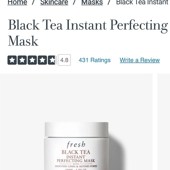 Fresh Black Tea Instant Perfecting Mask - Picture 3 of 12